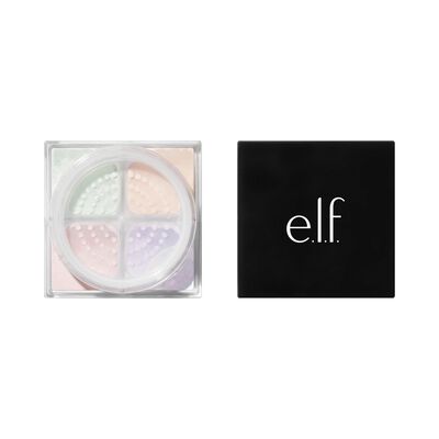 E.L.F. SET IT BRIGHT CORRECTING & BRIGHTENING SETTING POWDER QUAD (CUARTETO DE POLVO SUELTO PARA ROSTRO)